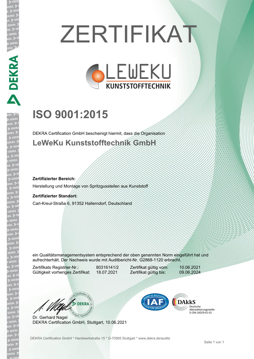 Zertifkat ISO 9001
